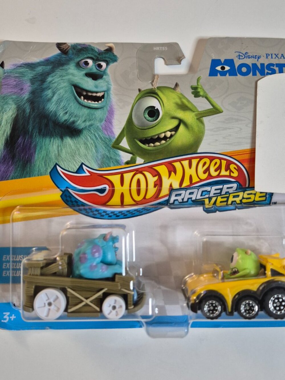 Hot Wheels Racer Verse Disney Pixar Monsters Inc SULLEY & MIKE WAZOWSKI Cars,NEW